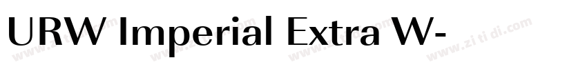 URW Imperial Extra W字体转换